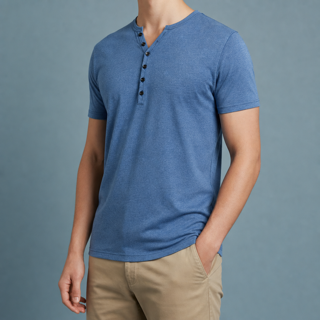 Christian | Samos Henley Short Sleeve Shirt