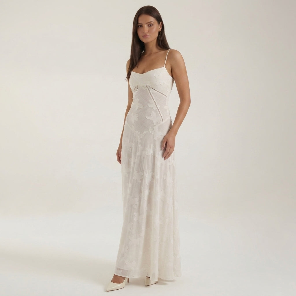 Claire | Cefalu Lace Maxi Dress