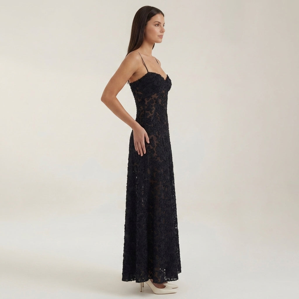 Claire | Cefalu Lace Maxi Dress