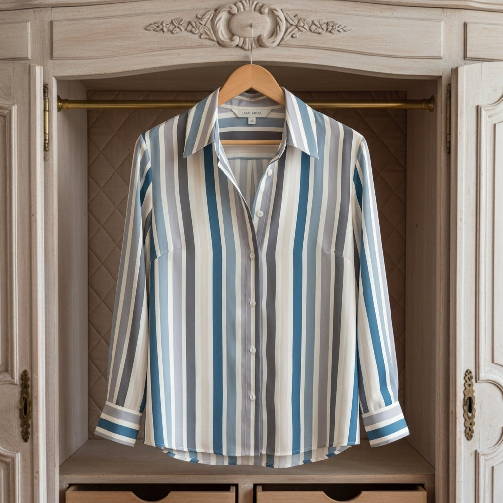 Claire | Nicea Striped Print Shirt