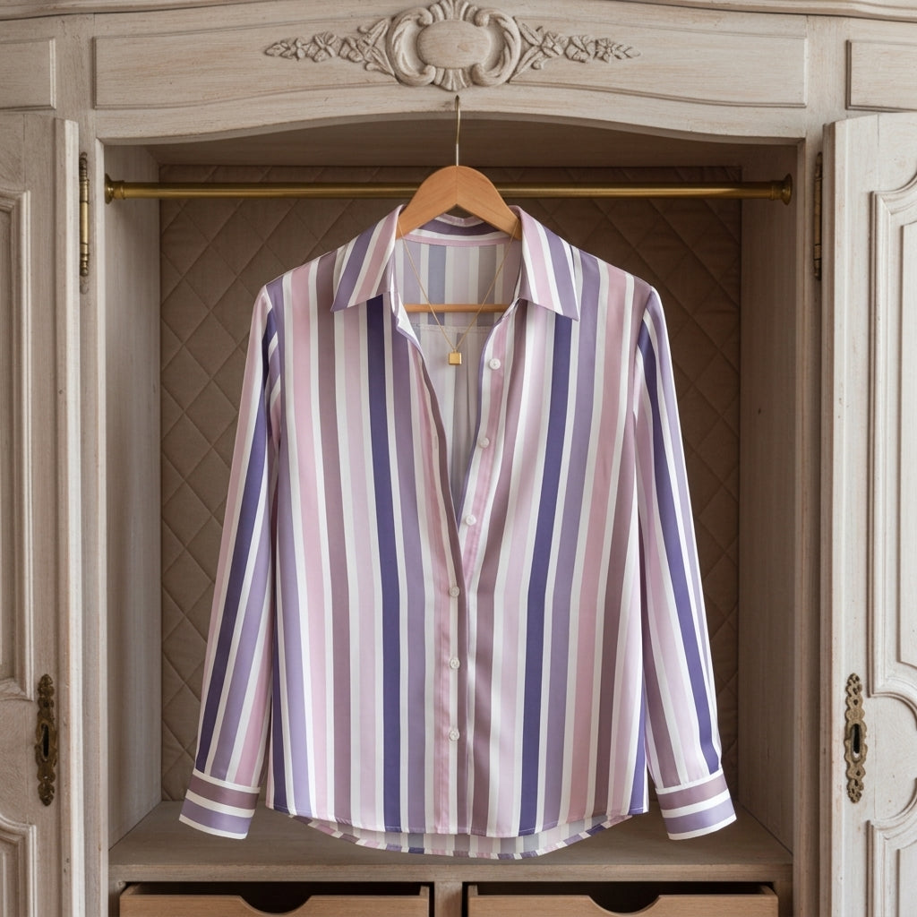 Claire | Nicea Striped Print Shirt