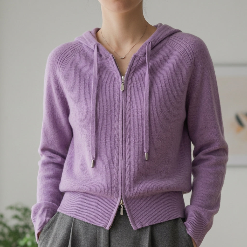 Claire | Sete Knit Zip Hoodie