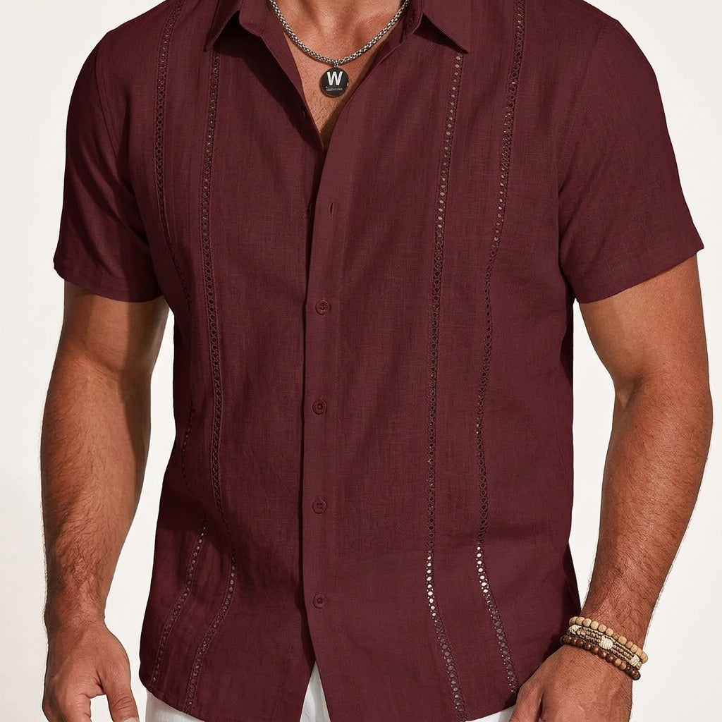 Daniel | Solente Linen Guayabera Shirt