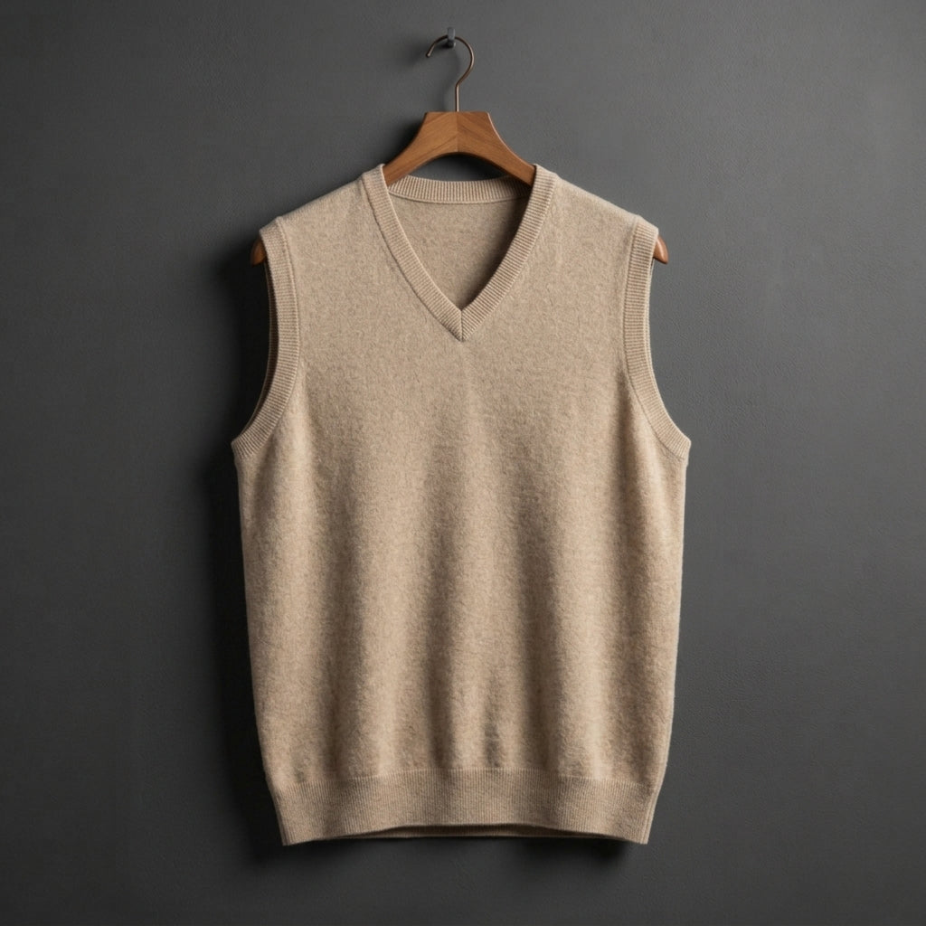 Dylan | Alderton Cashmere V-Neck Vest