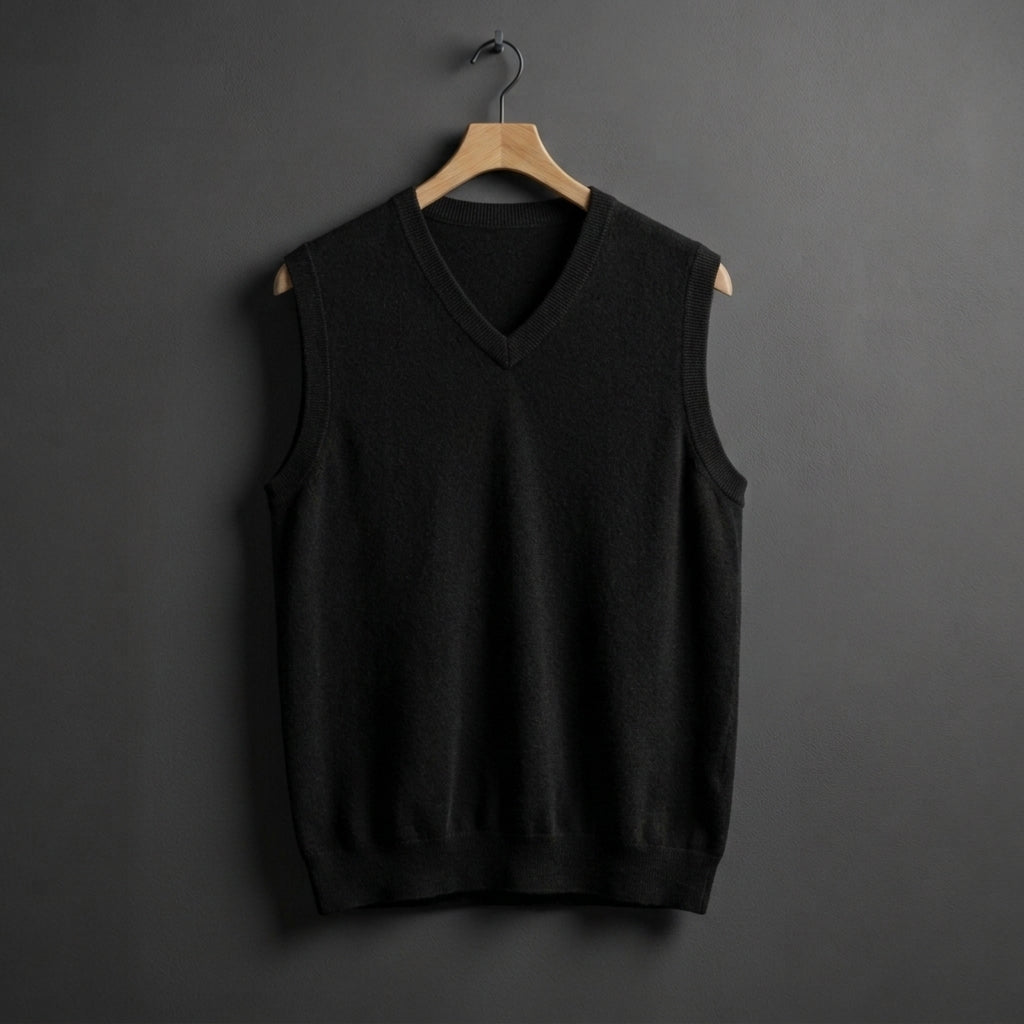 Dylan | Alderton Cashmere V-Neck Vest