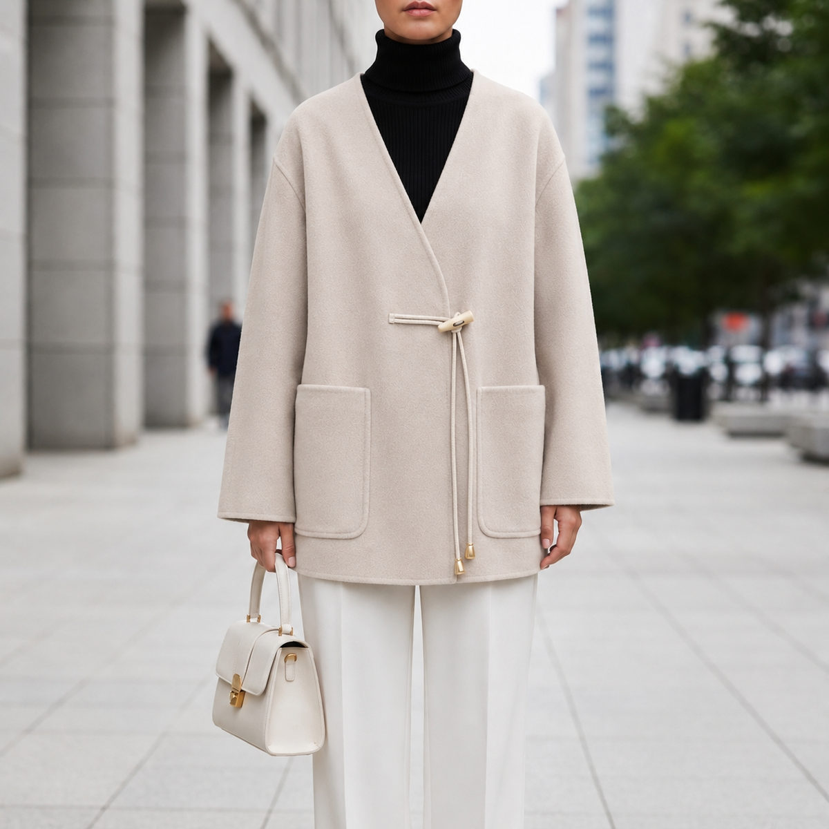 Eleanor | Nice Knit Cape Coat