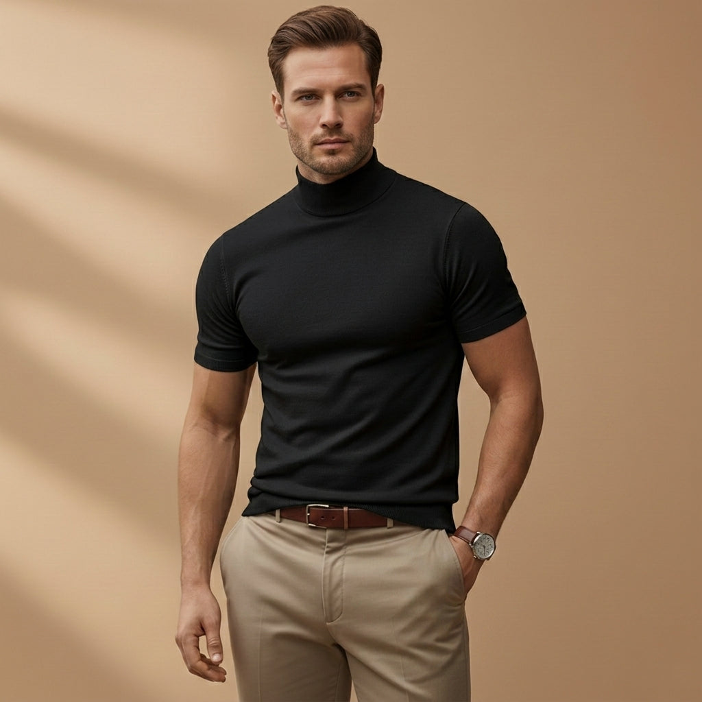 Elijah | Menton Turtleneck T-Shirt
