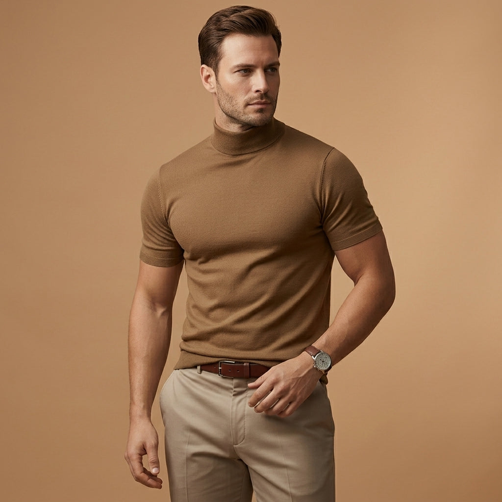 Elijah | Menton Turtleneck T-Shirt