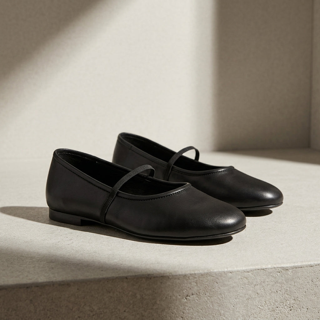Elizabeth | Virelle Leather Ballet Flats