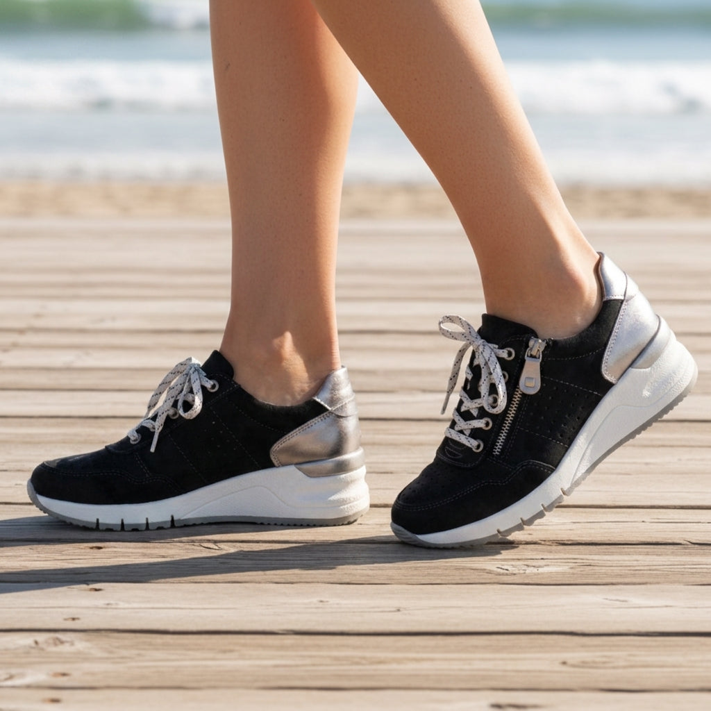Ella | Valletta Orthopedic Wedge Sneakers