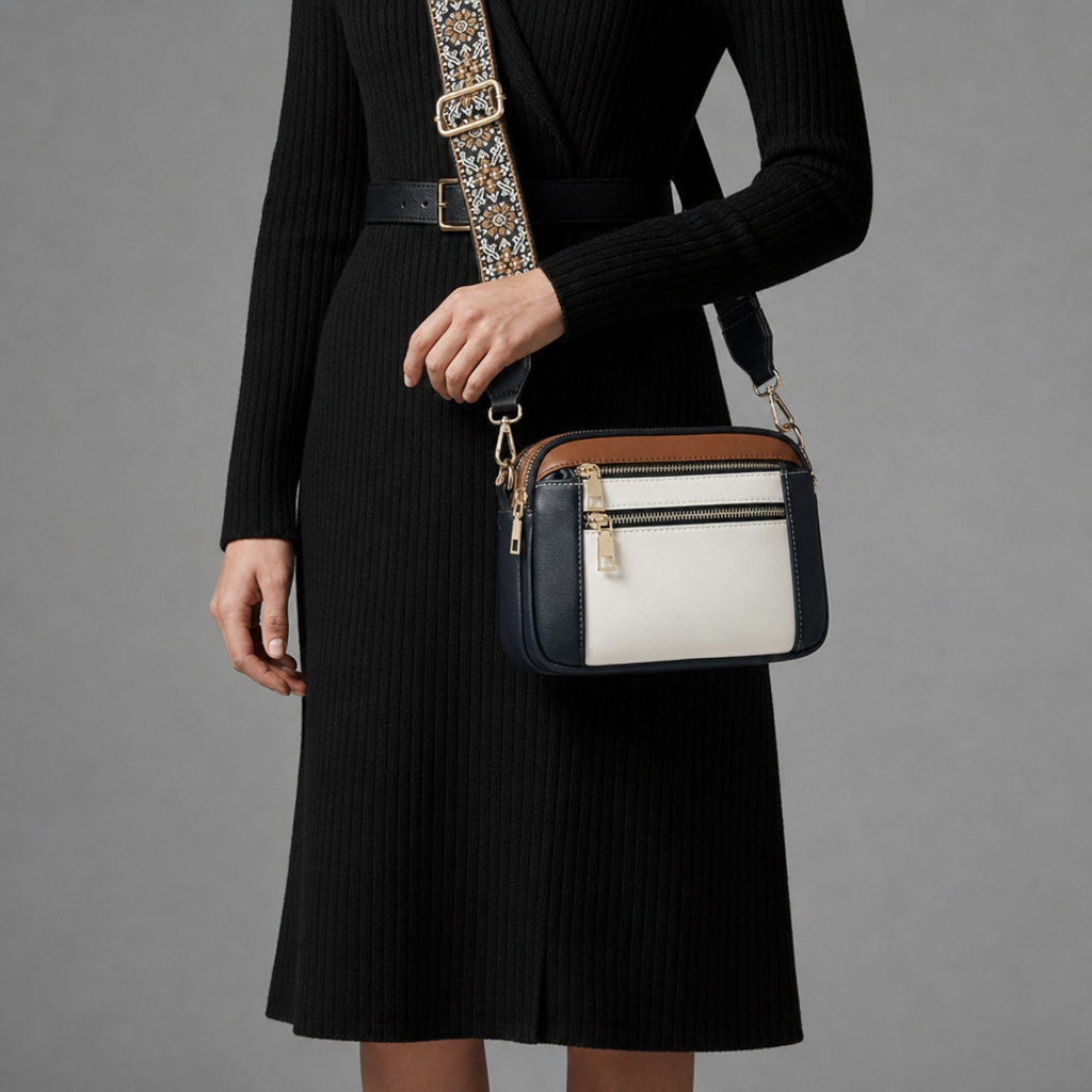 Ellie | Menerbes Faux Leather Crossbody Bag