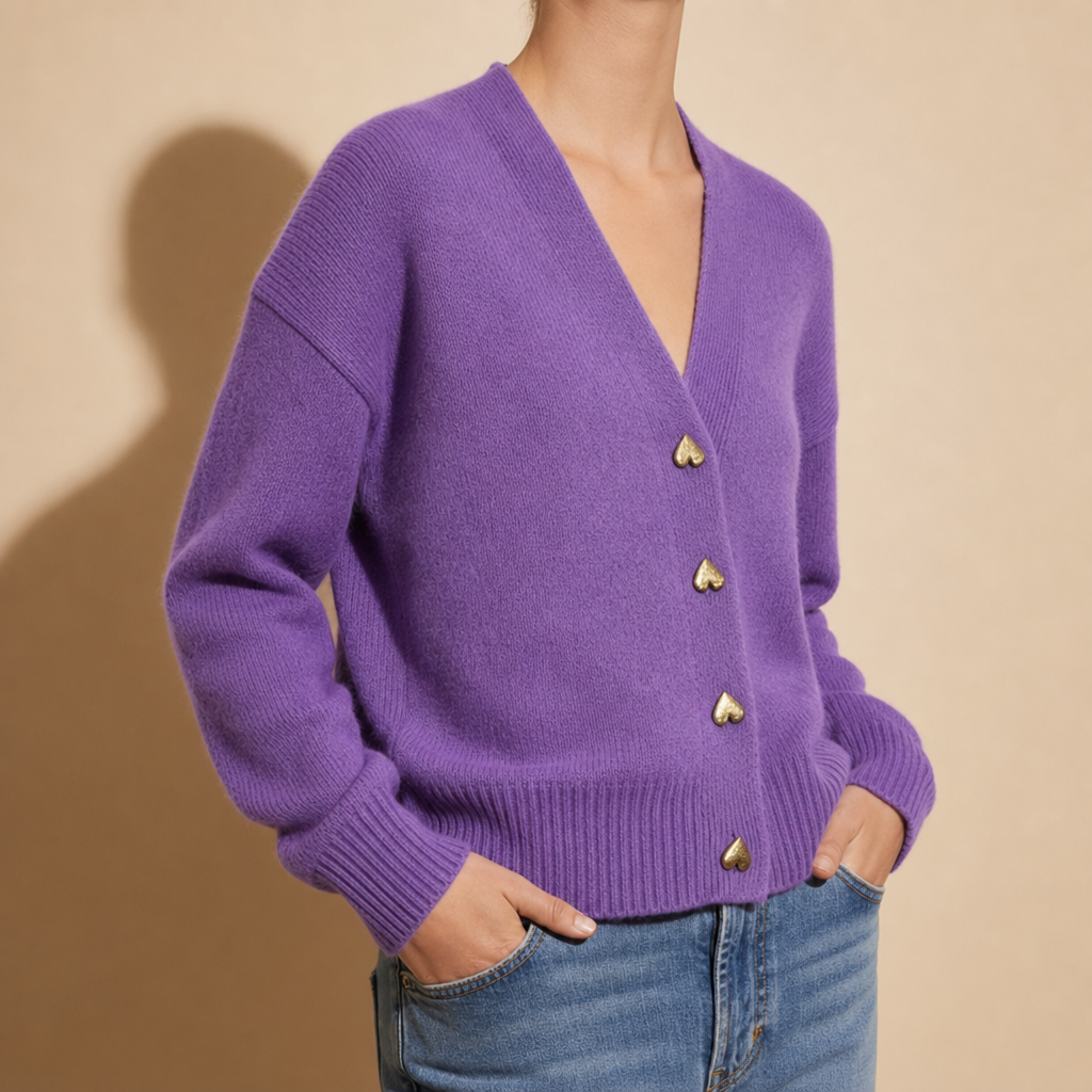 Emilia | Obidos Heart Button Cardigan