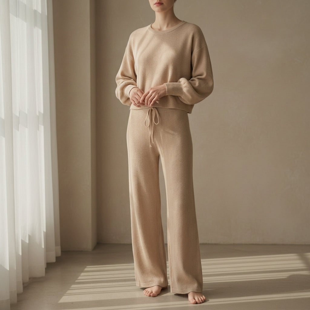 Emily | Camogli Knit Lounge Two-Piece Set