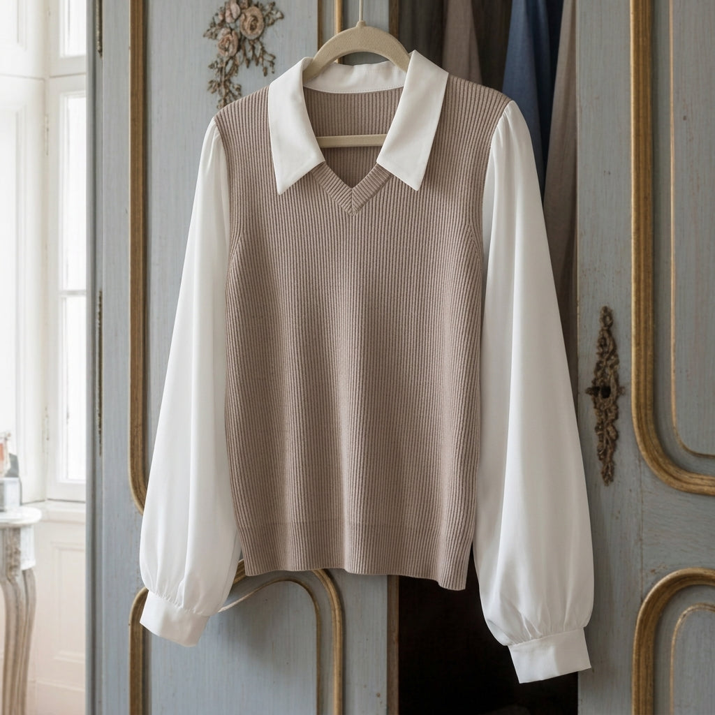Emily | Elsie Polo Collar Blouse