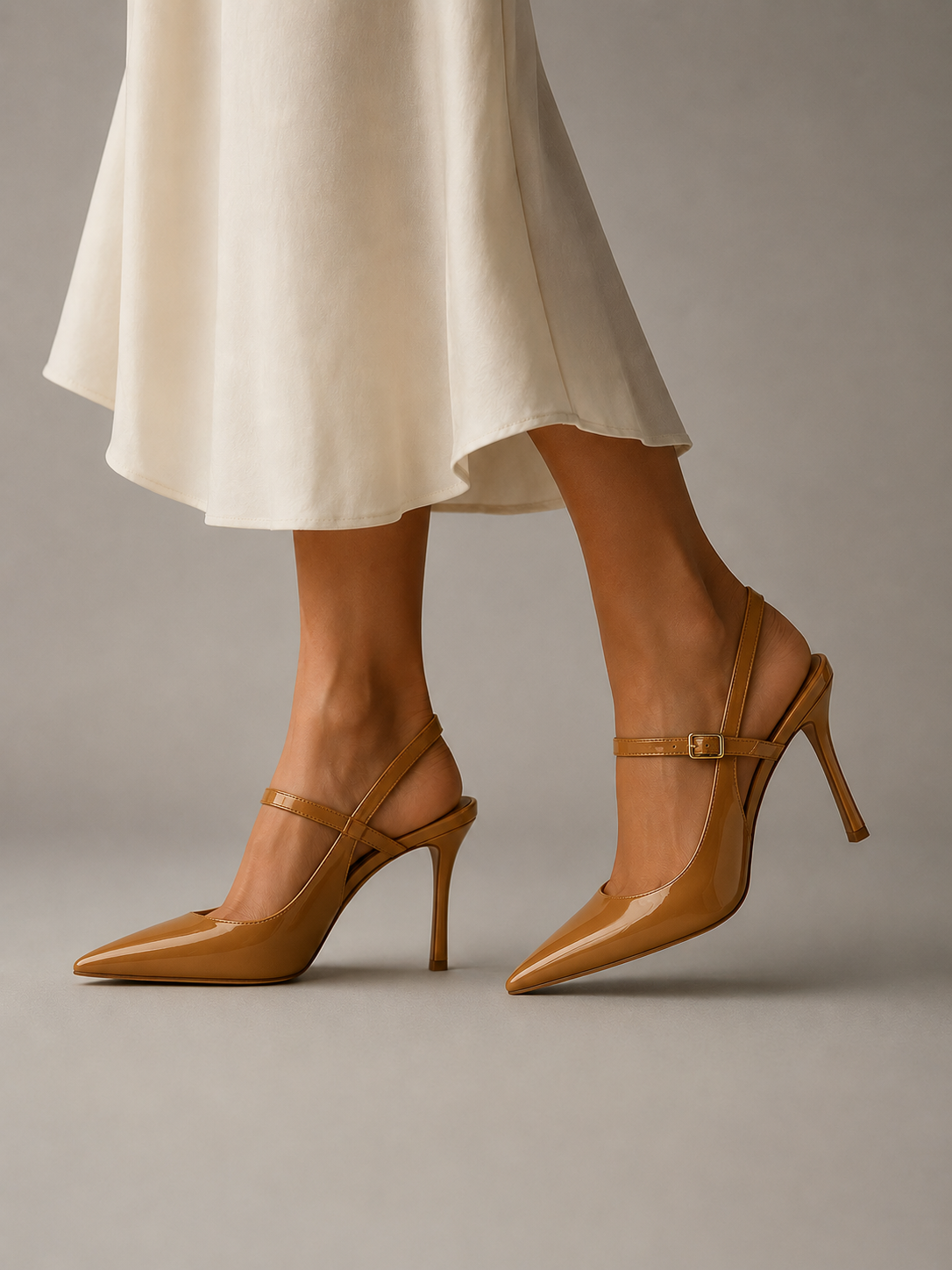 Emma | Scarlett Buckle-Strap Slingback Heels