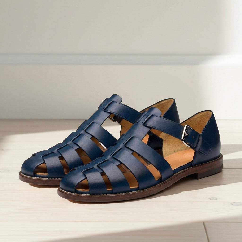 Emma | Uzes Leather Fisherman Sandals