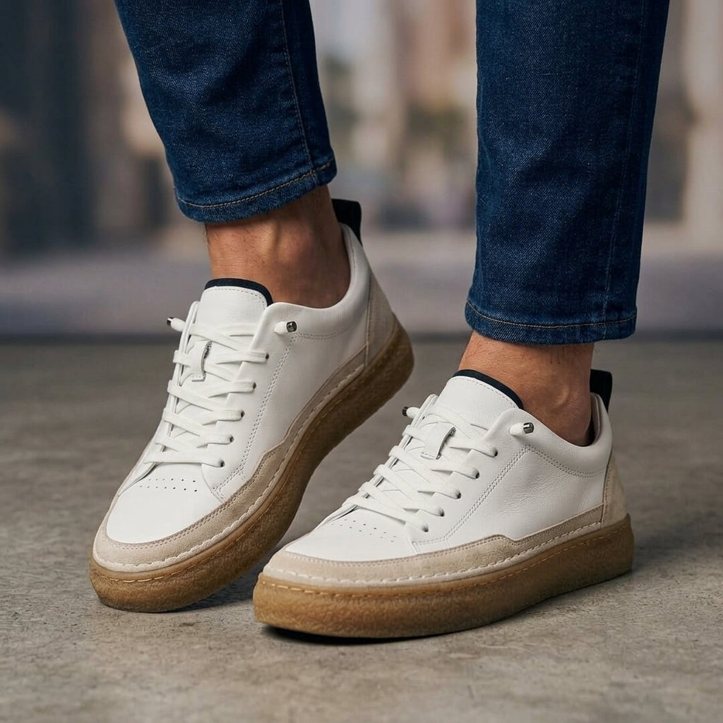 Ethan | Cortona Faux Leather Sneakers