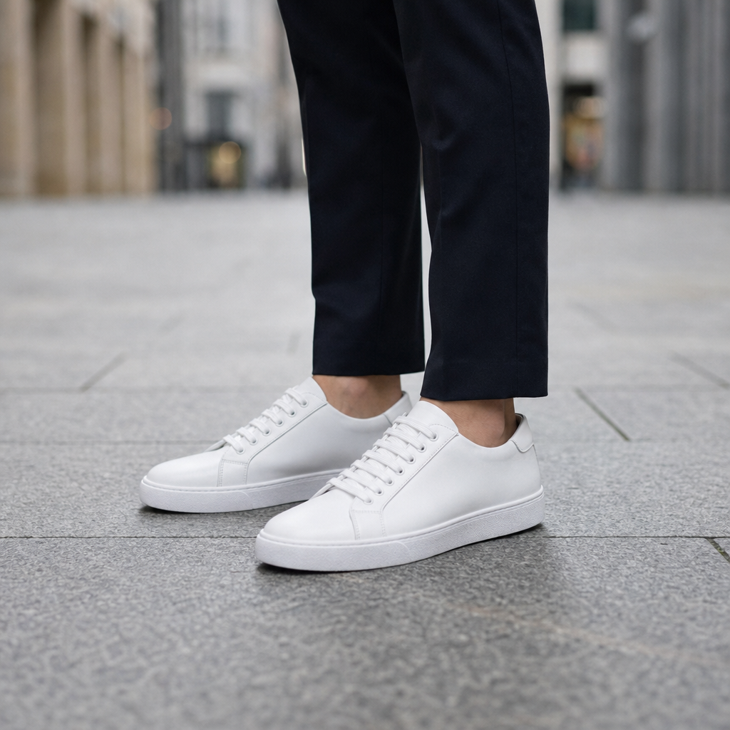 Ethan | Hondarribia Leather Lace-Up Sneakers
