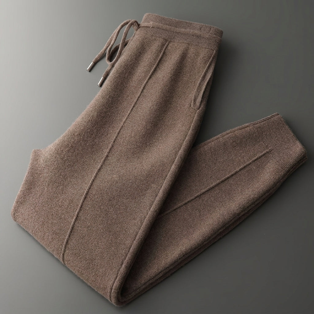 Ezra | Bergamo Soft Cashmere Drawstring Trousers