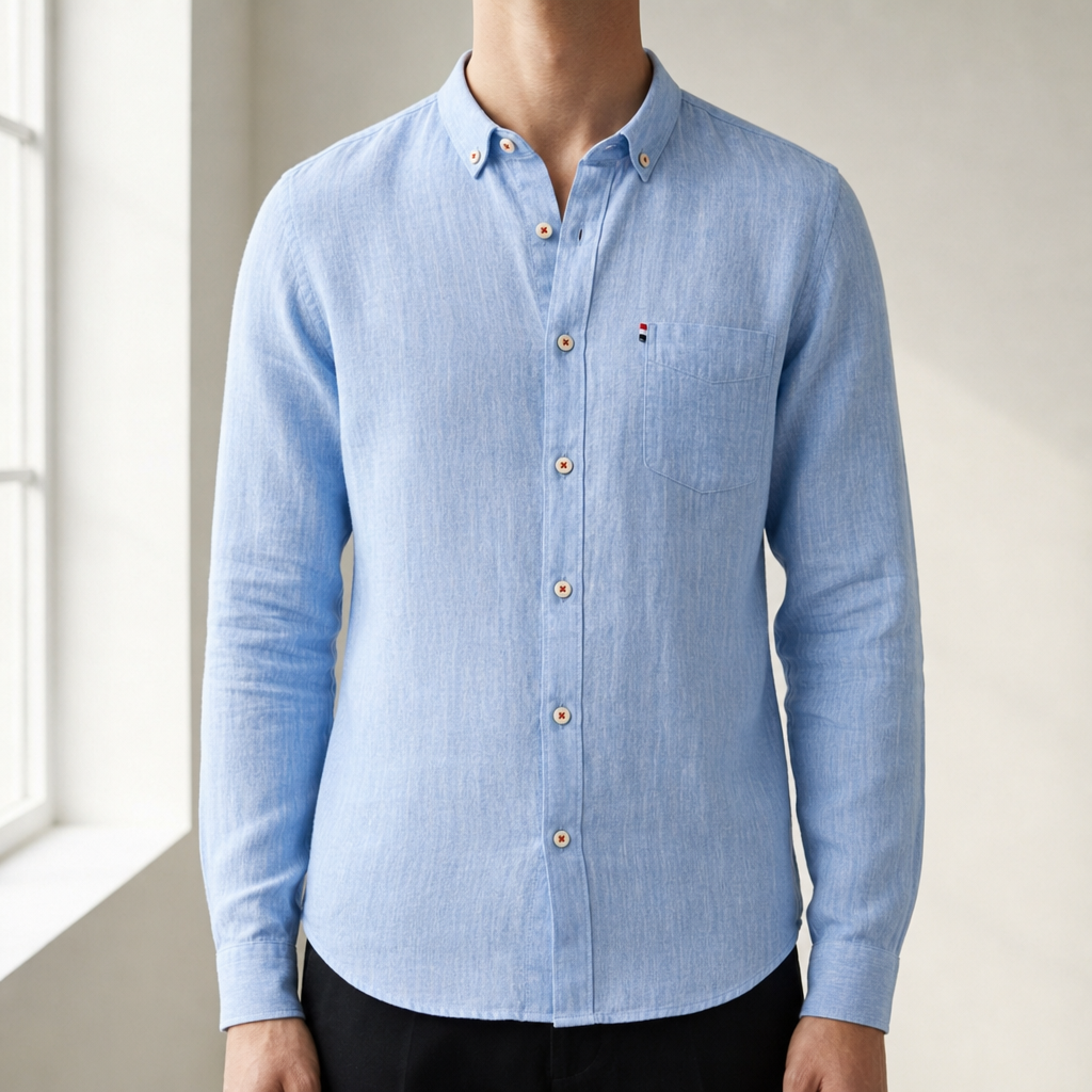Ezra | Soller Linen Button-Down Shirt