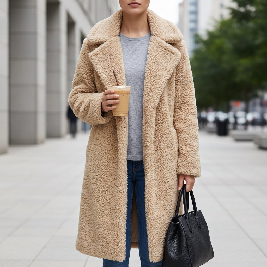 Gianna | Noto Long Teddy Coat