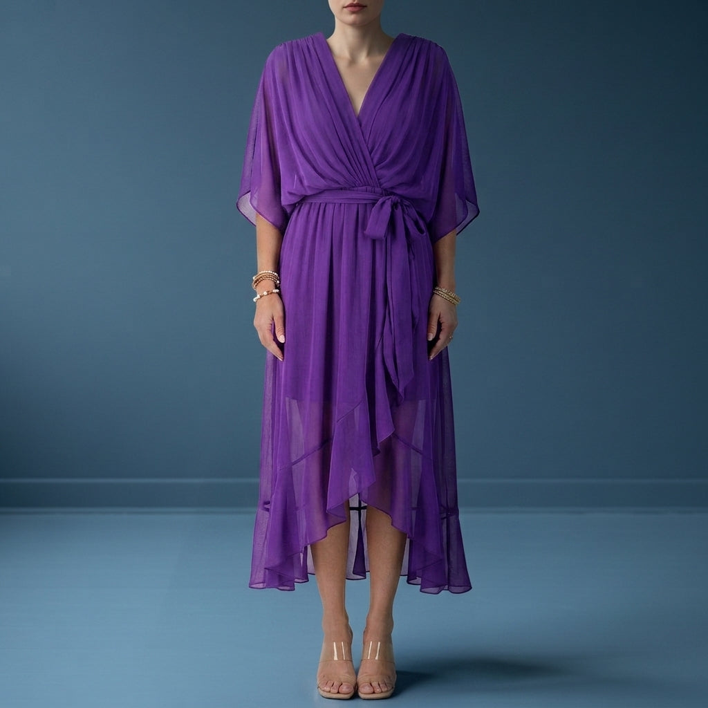 Grace | Mijas Sofia's Wrap Chiffon Dress