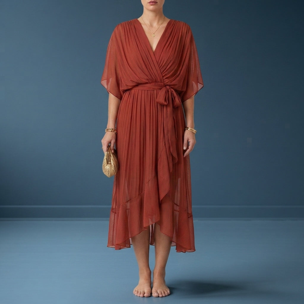 Grace | Mijas Sofia's Wrap Chiffon Dress