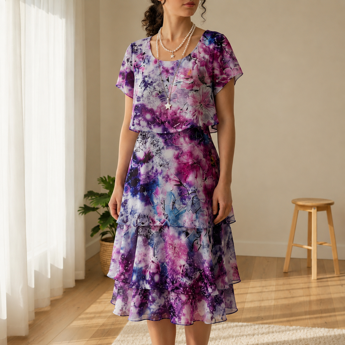 Grace | Otranto Clara Tiered Ruffle Dress