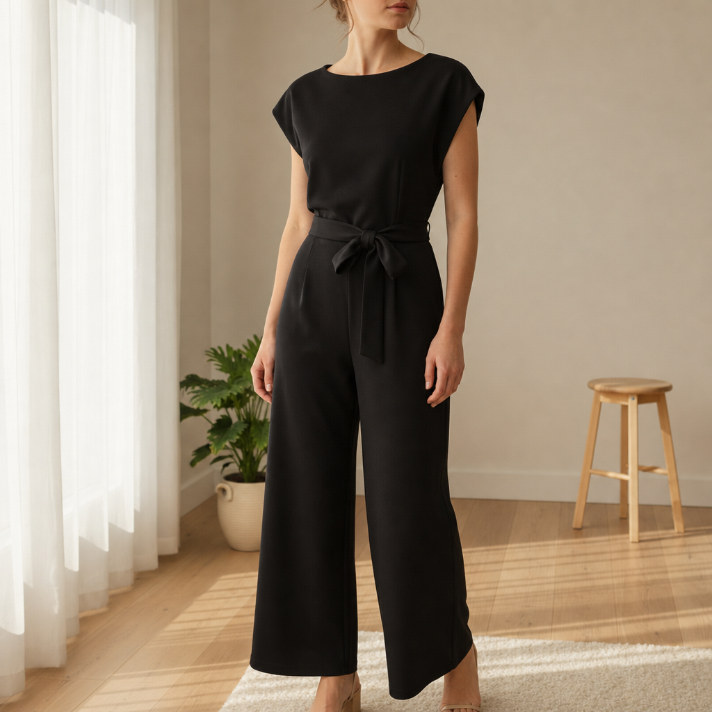 Harper | Antibes Belted Batwing Jumpsuit