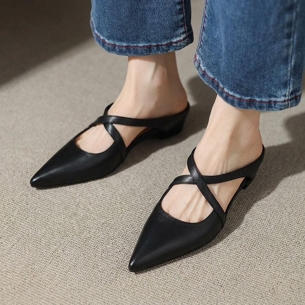 Harper | Granada Orthopedic Leather Mules