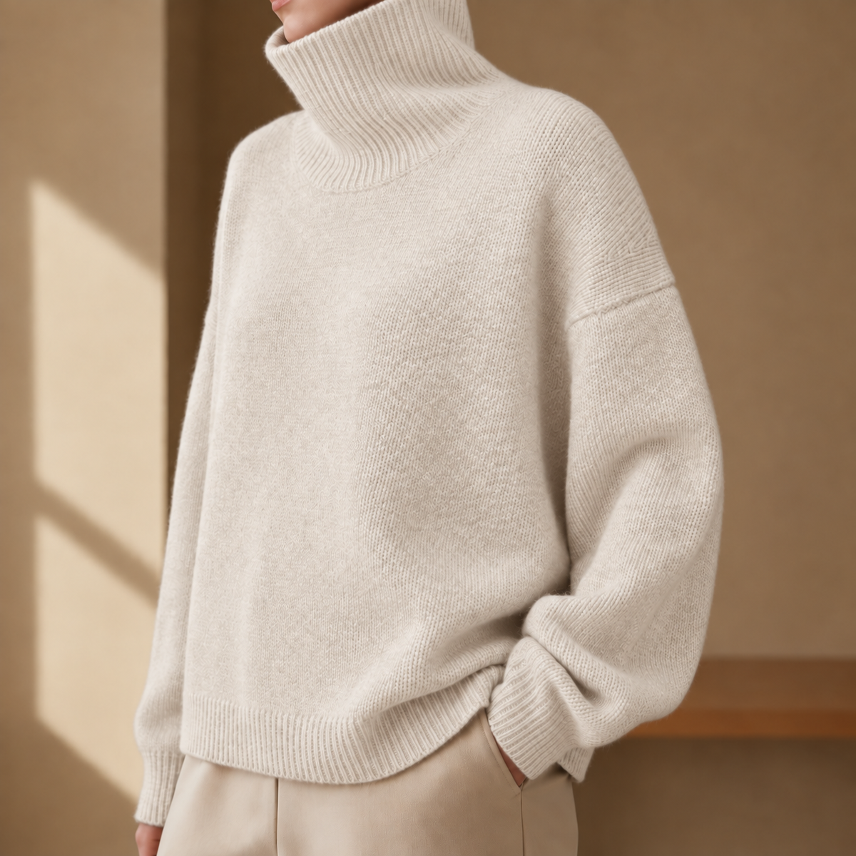 Harper | Ravello Oversized Turtleneck Sweater