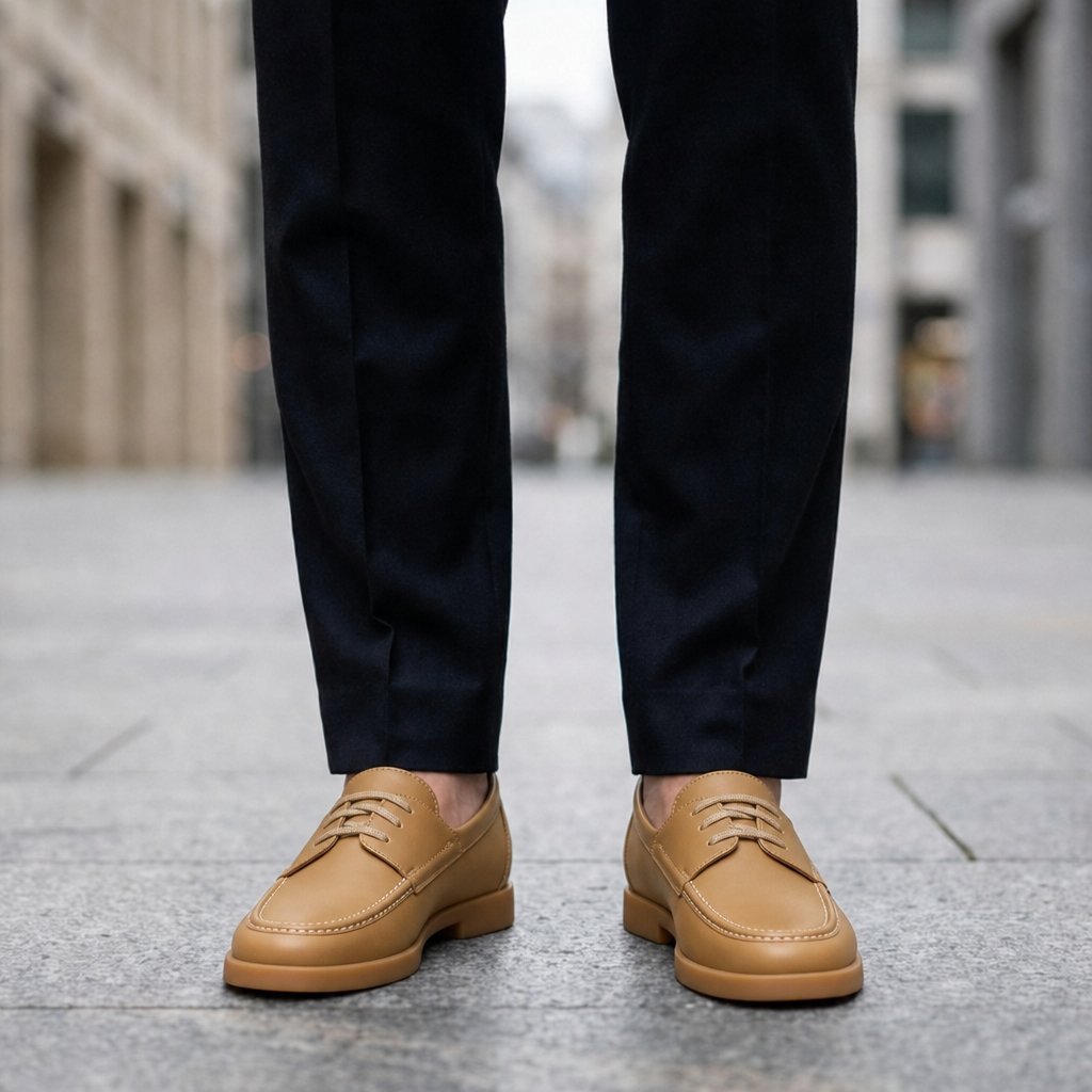 Henry | Montalcino Leather Moc-Toe Oxfords