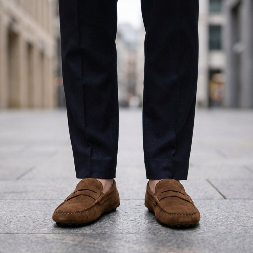 Hudson | Fiesole Suede Penny Loafers