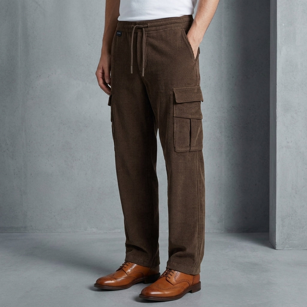 Isaac | Porteza Corduroy Cargo Pants