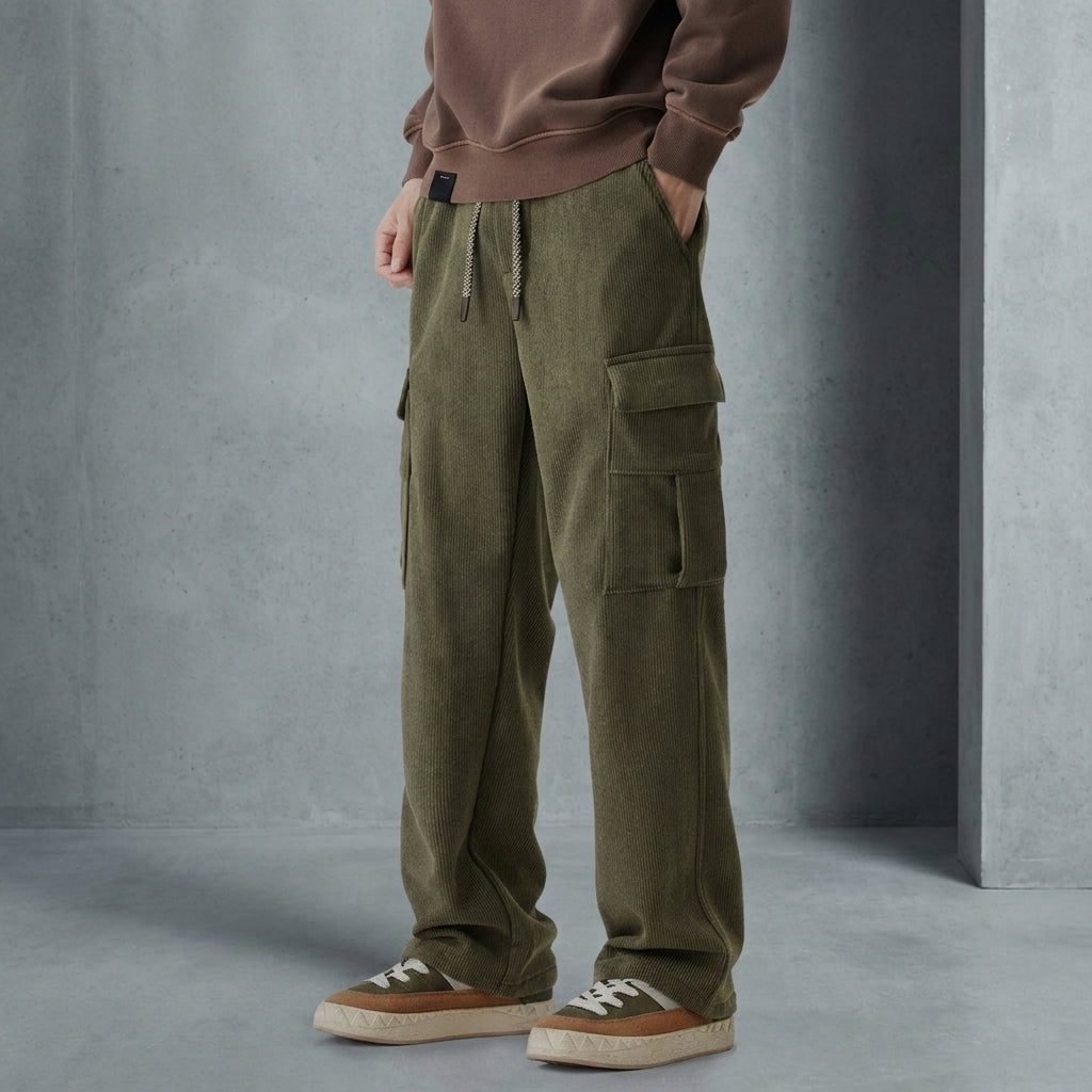 Isaac | Porteza Corduroy Cargo Pants