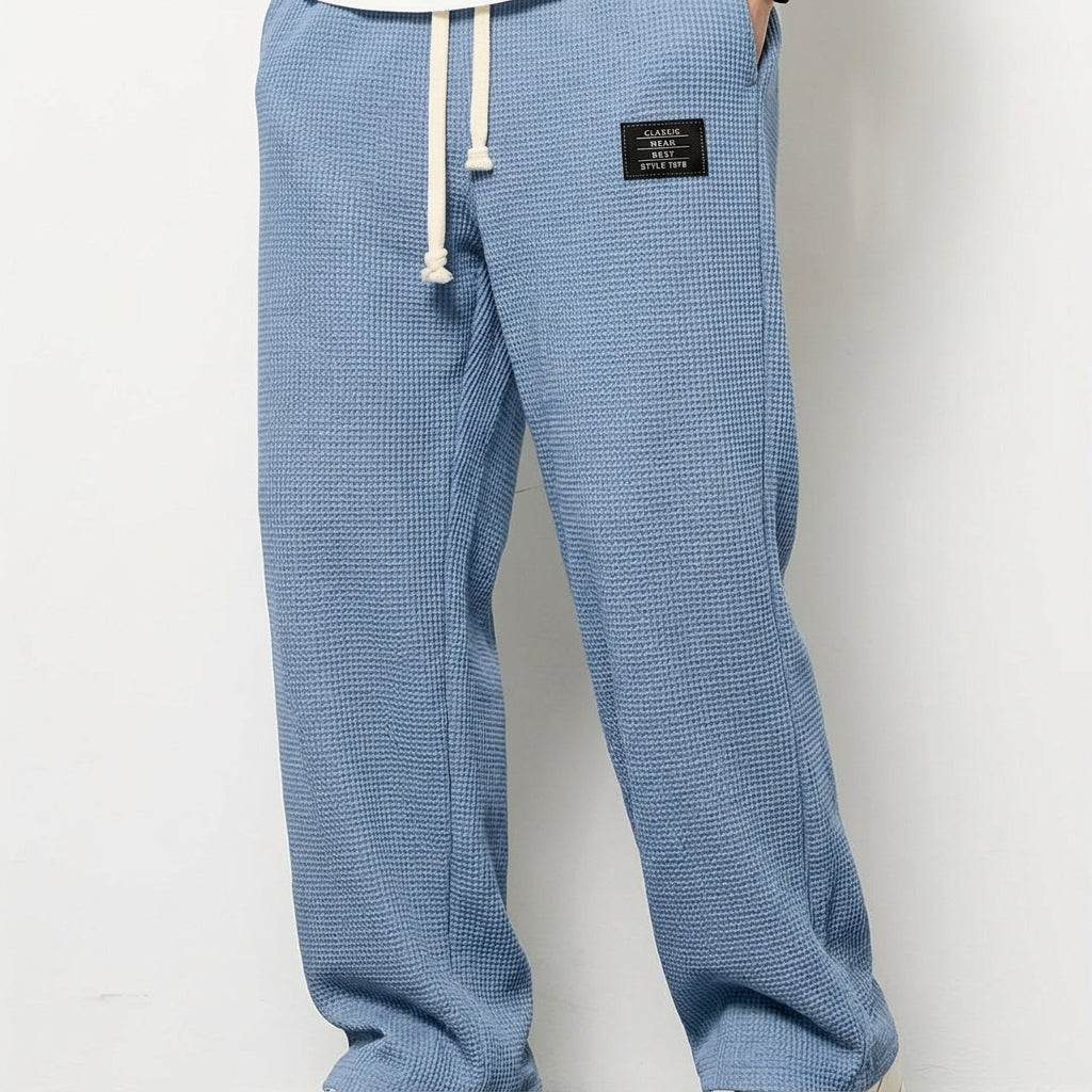 Isaac | Sorrento Waffle Wide Leg Trousers