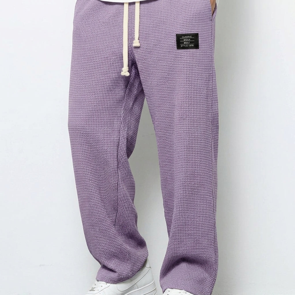 Isaac | Sorrento Waffle Wide Leg Trousers
