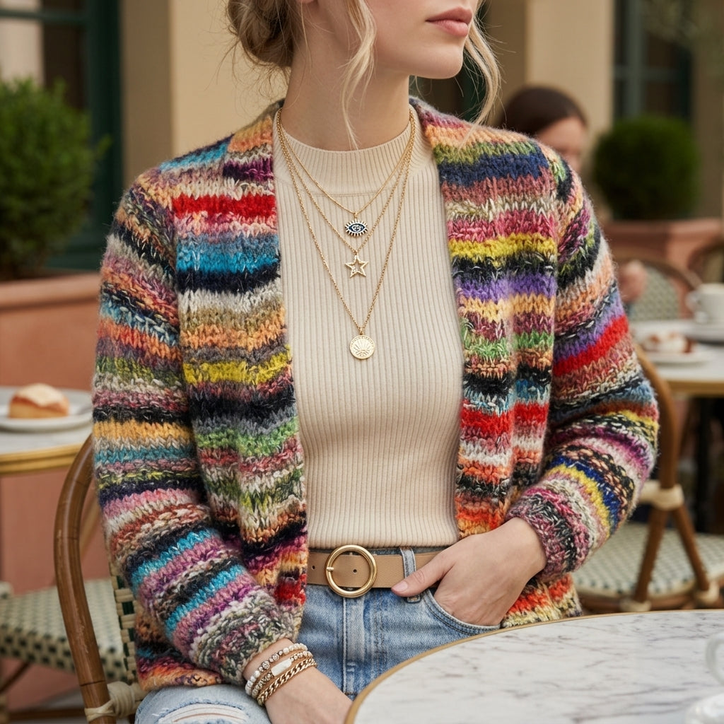 Isabella | Colmar Open Front Knit Cardigan
