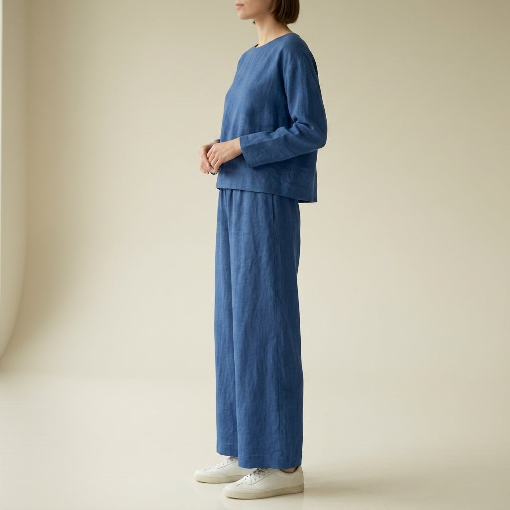 Isabella | Kythnos Linen Wide-Leg Set