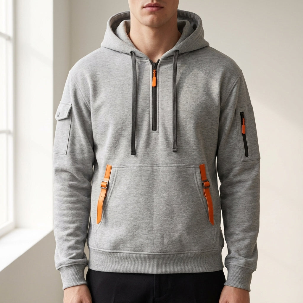 Jackson | Comillas Multi-Pocket Quarter-Zip Hoodie