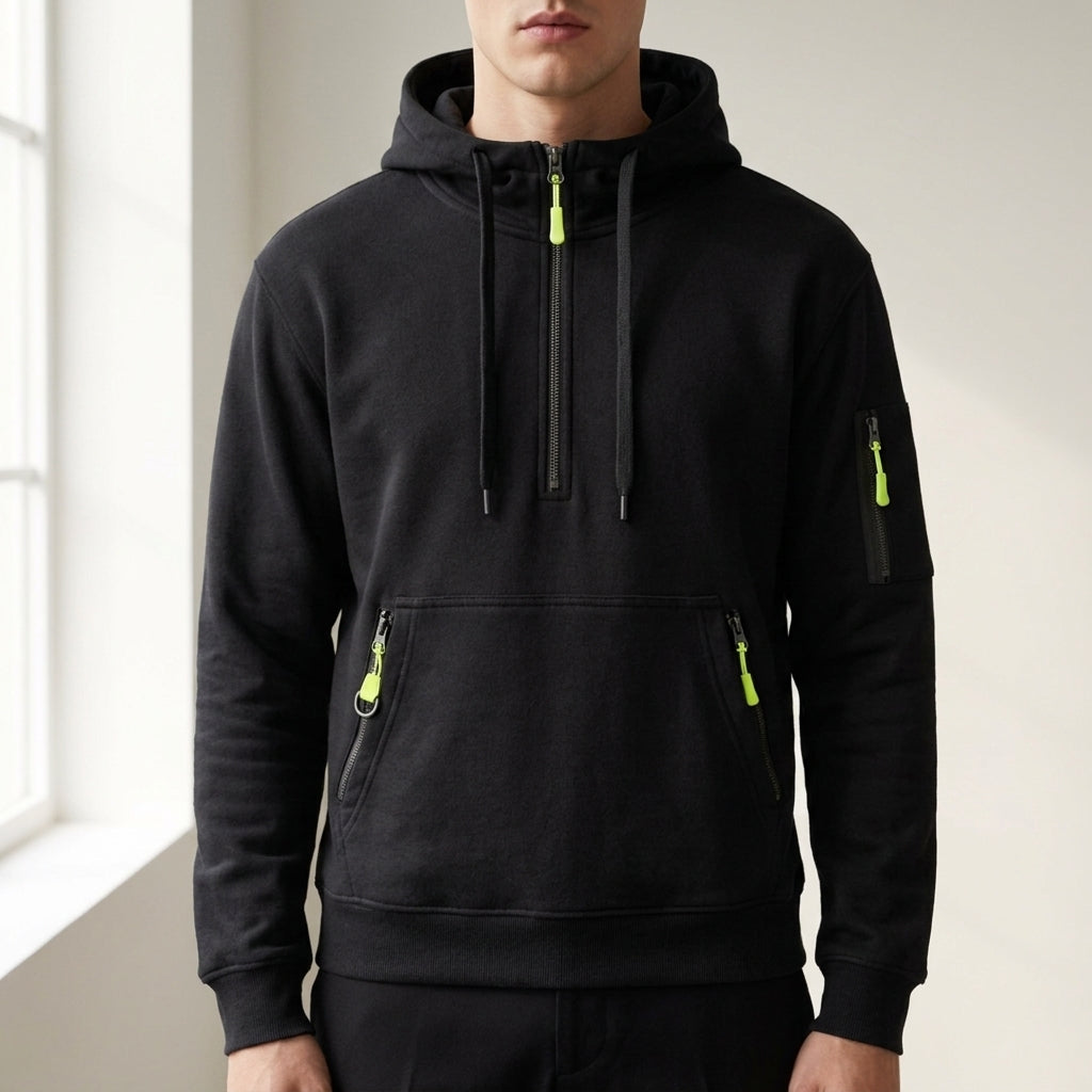 Jackson | Comillas Multi-Pocket Quarter-Zip Hoodie