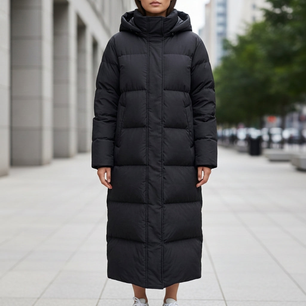 Layla | Alpine Long Quilted Hooded Puffer Parka