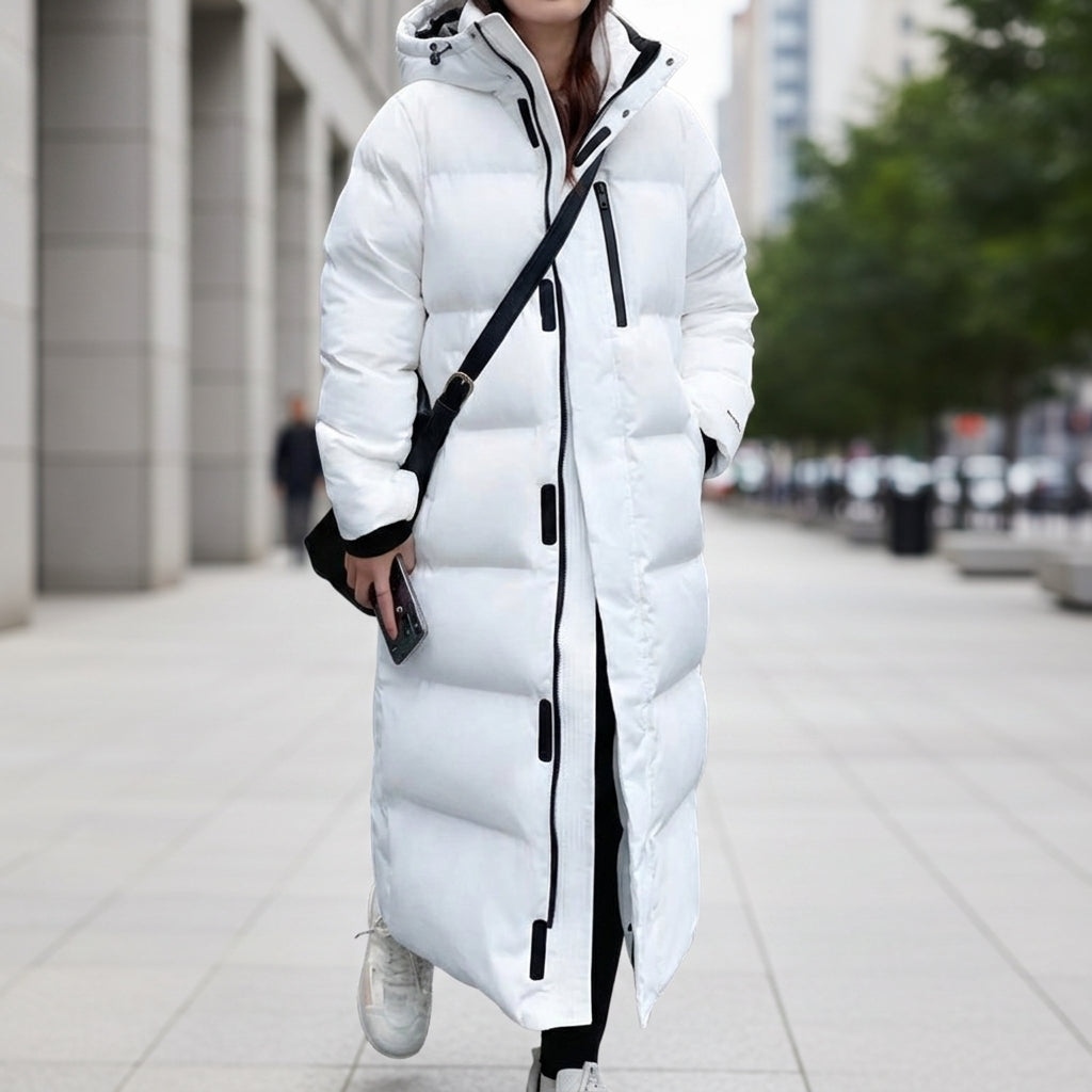 Layla | Alpine Long Quilted Hooded Puffer Parka