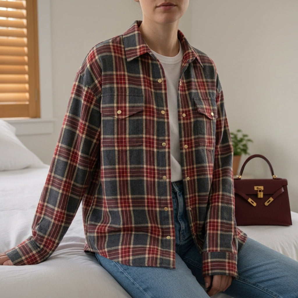 Layla | Darcy Oversized Plaid Shirt