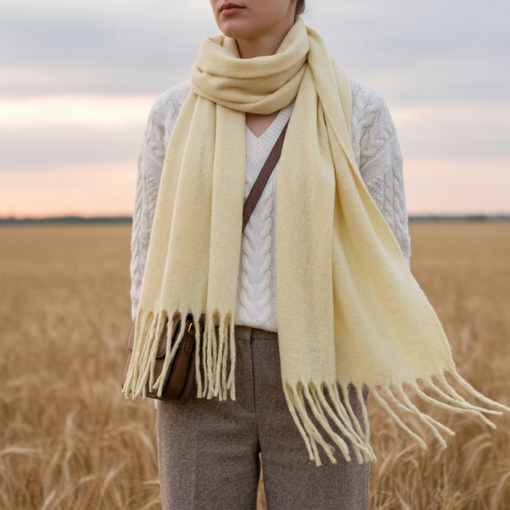 Layla | Padova Tassel Cashmere Scarf