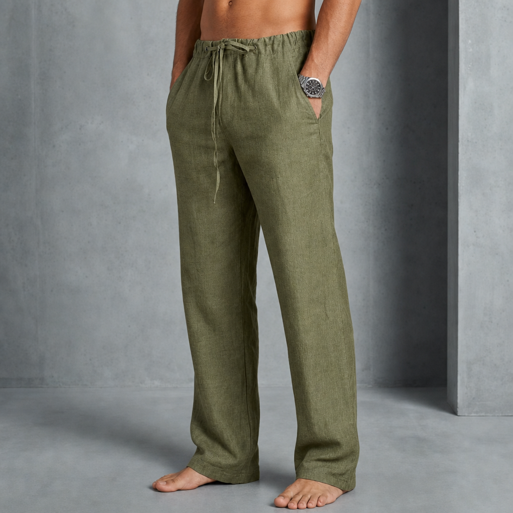Lincoln | Guimaraes Linen Drawstring Trousers