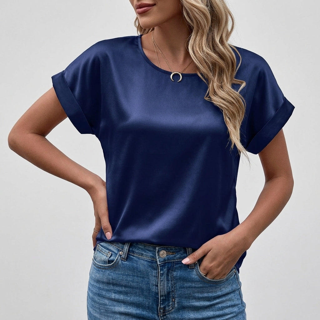 Madison | Lefkada Satin Relaxed Blouse