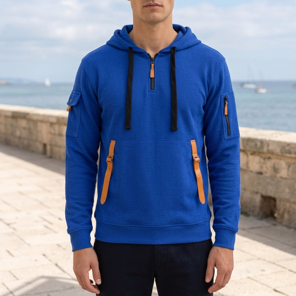 Mason | Oslo Men's Half Zip Pocket Hoodie