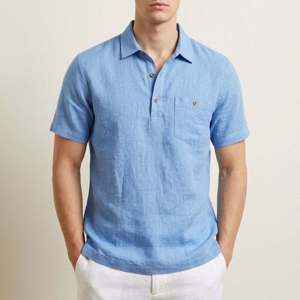 Mateo | Guimaraes Linen Polo Shirt