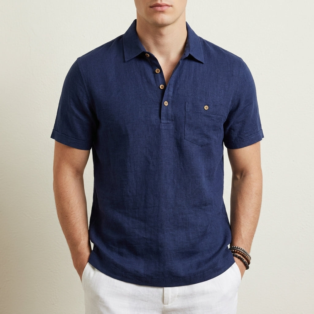 Mateo | Guimaraes Linen Polo Shirt